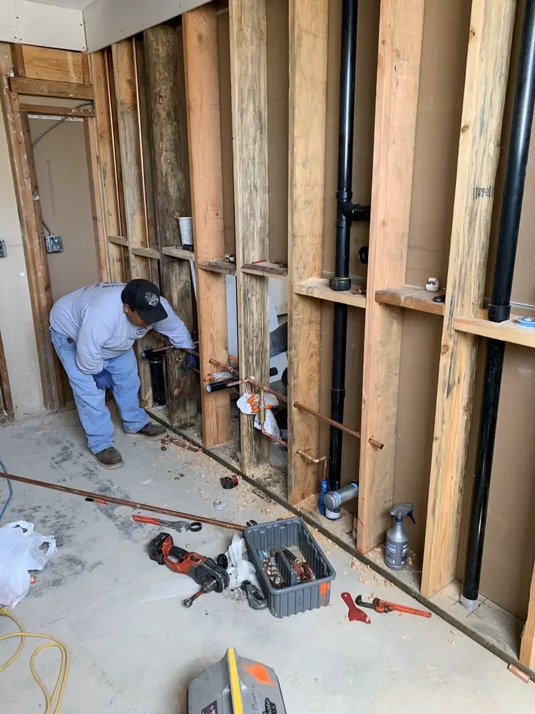 Commercial rough-in plumbing for Gas Line Repair in Matinecock
